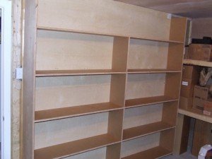 basement shelving, how to build basement shelves